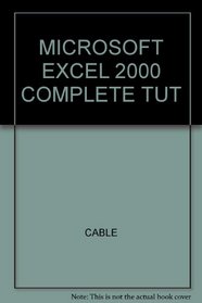 Activities Workbook for Microsoft Excel 2000: Complete Tutorial