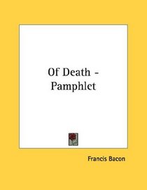 Of Death - Pamphlet