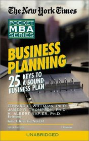 Business Planning: The New York Times Pocket MBA Series (New York Times Pocket Mba Series)