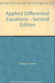 Applied Differential Equations - Second Edition