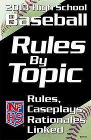 NFHS 2013 High School Baseball Rules by Topic: Rules, Caseplays Rationales Linked