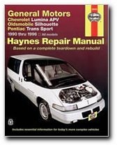 General Motors Chevrolet Lumina Apv, Oldmobile Silhouette and Pontiac Trans Sport: Automotive Repair Manual (Hayne's Automotive Repair Manual)