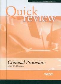 Sum and Substance Quick Review on Criminal Procedure