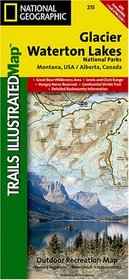 Glacier & Waterton Lakes National Park, MT - Trails Illustrated Map #215 (National Geographic Maps: Trails Illustrated)