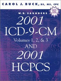 W.B. Saunders 2001 ICD-9-CM, Volumes 1, 2, & 3, + 2001 HCPCS (2 Book Package)