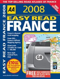 AA 2008 Easy Read France (Aa Atlases)