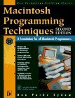 Macintosh Programming Techniques (New Technology Building Blocks)