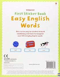 Easy English Words (Usborne First Sticker Books)