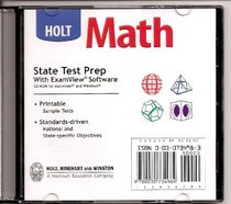 Holt Math - State Test Prep with ExamView Software CD-ROM