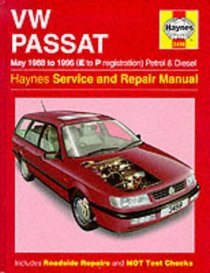 VW Passat Petrol and Diesel (May 1988-96) Service and Repair Manual (Haynes Service and Repair Manuals)