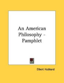 An American Philosophy - Pamphlet