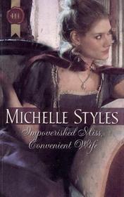 Impoverished Miss, Convenient Wife (Harlequin Historical, No 299)