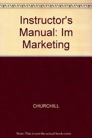 Instructor's Manual: Im Marketing