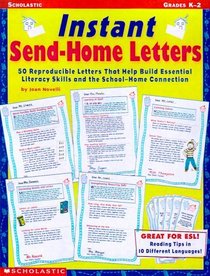 Instant Send-Home Letters (Grades K-2)