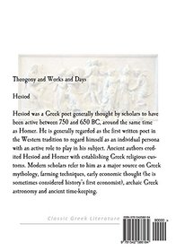 Theogony and Works and Days: Hesiod (Classic Greek Literature - Hesiod)