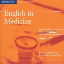 English in Medicine Audio CD : A Course in Communication Skills (Cambridge Professional English)