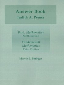 Answer Book for Basic Mathematics 9e/Fundamental Mathematics 3e