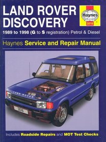 Land Rover Discovery 1989 to 1998 (G to S registration) Petrol  Diesel Service  Repair Manual