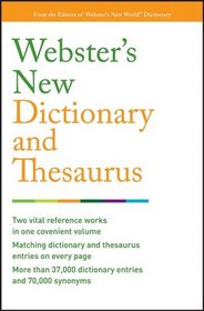 Webster's New Dictionary and Thesaurus (Custom)