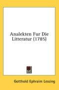 Analekten Fur Die Litteratur (1785) (German Edition)