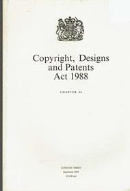 Copyright, Designs and Patents Act 1988: Elizabeth II. Chapter 48