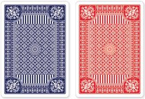 Blue & Red Premium Plastic Playing Cards, Set of 2, Poker Size Deck (Standard Index)