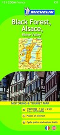 Black Forest, Alsace, Rhine Valley (Michelin Zoom Maps) (French Edition)