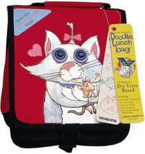 Eyeball Animation Doodle Lunch Bag- Cat: with Dry Erase Board