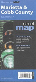 Marietta  Cobb County, Georgia, Streetmap: Including Acworth, Austell, Douglasville, Kennesaw, Lithia Springs, Powder Springs, Roswell, Smyrna