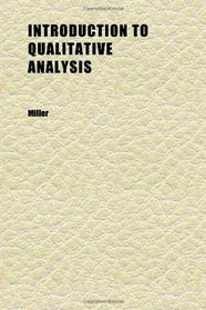 Introduction to Qualitative Analysis
