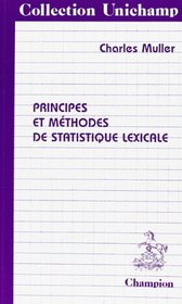 principes et methodes de statistique lexicale