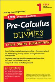 1,001 Pre-Calculus Practice Problems For Dummies access Code Card (1-Year Subscription)