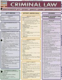 Criminal Law (Quick Study Academic) (Quickstudy: Law)