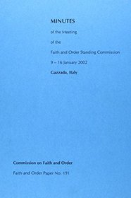 Faith and Order Minutes (F & O Paper) (No.191)
