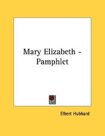 Mary Elizabeth - Pamphlet