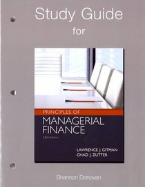 Study Guide for Prinicples of Managerial Finance