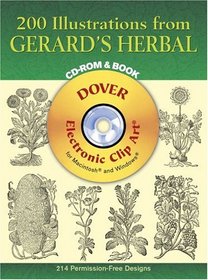 200 Illustrations from Gerard's Herbal CD-ROM and Book (Dover Electronic Clip Art)