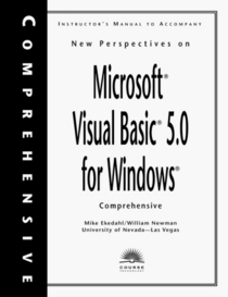 New Perspectives on Microsoft Visual Basic 5.0 for Windows: Comprehensive