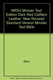NRSV Minster Text Edition Dark red calfskin leather NR17