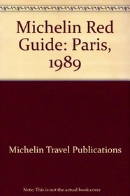 Michelin Red Guide: Paris, 1989