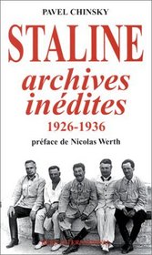 Staline : Archives indites, 1926-1936