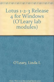 Lotus 1-2-3 Release 4 for Windows (O'Leary lab modules)