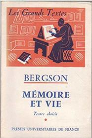 Memoire et Vie