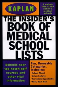 KAPLAN INSIDER'S BOOK OF MEDICAL SCHOOL LISTS