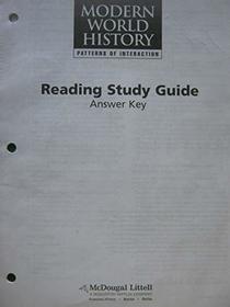 Modern World History Patterns of Interaction Reading Study Guide Answer Key