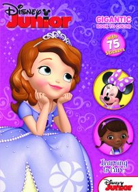 Disney Junior Sofia the First: Learning to Care: Gigantic Book to Color with Stickers