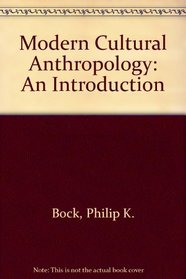 Modern Cultural Anthropology: An Introduction