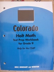 Colorado Test Prep Workbook (Colorado Test Prep Workbook for Grade 9, Help for CSAP)