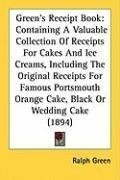 Green's Receipt Book: Containing A Valuable Collection Of Receipts For Cakes And Ice Creams, Including The Original Receipts For Famous Portsmouth Orange Cake, Black Or Wedding Cake (1894)