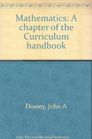 Mathematics: A chapter of the Curriculum handbook